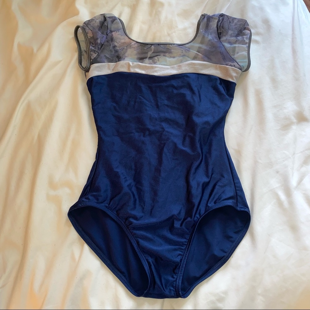 Blue Watercolor Leotard